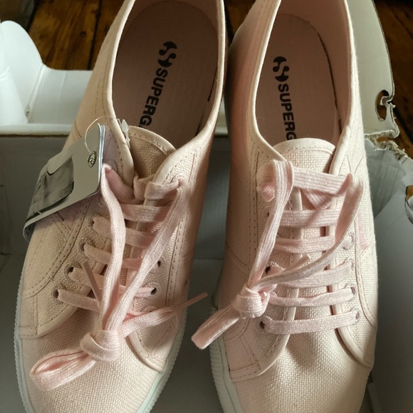 NWT Superga Ballet Pink Platform Sneakers 41/10 - Picture 4 of 6